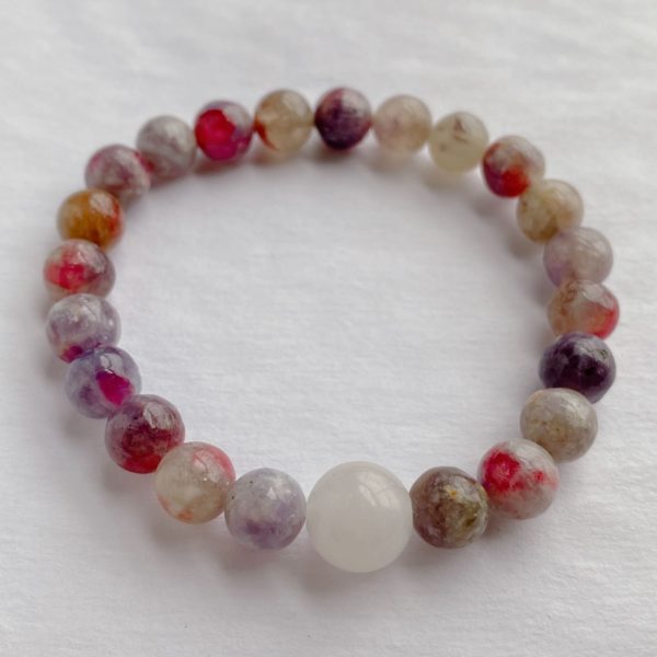 Tourmaline White Jade Bracelet - Image 2