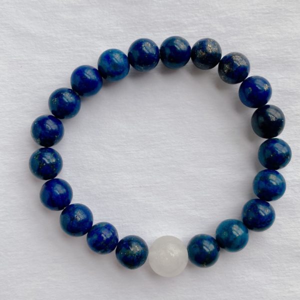 Lapis White Jade Bracelet