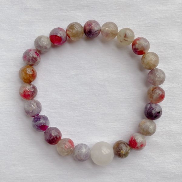 Tourmaline White Jade Bracelet